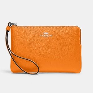 Coach Corner Zip Wristlet